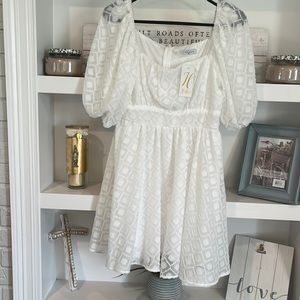 Lida Kate white pattern dress